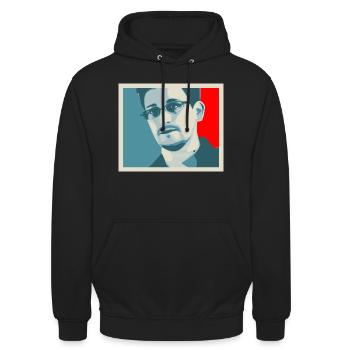 Snowden - Unisex Hoodie - Schwarz - Vorne - Alina (178cm) & Michal (187cm)