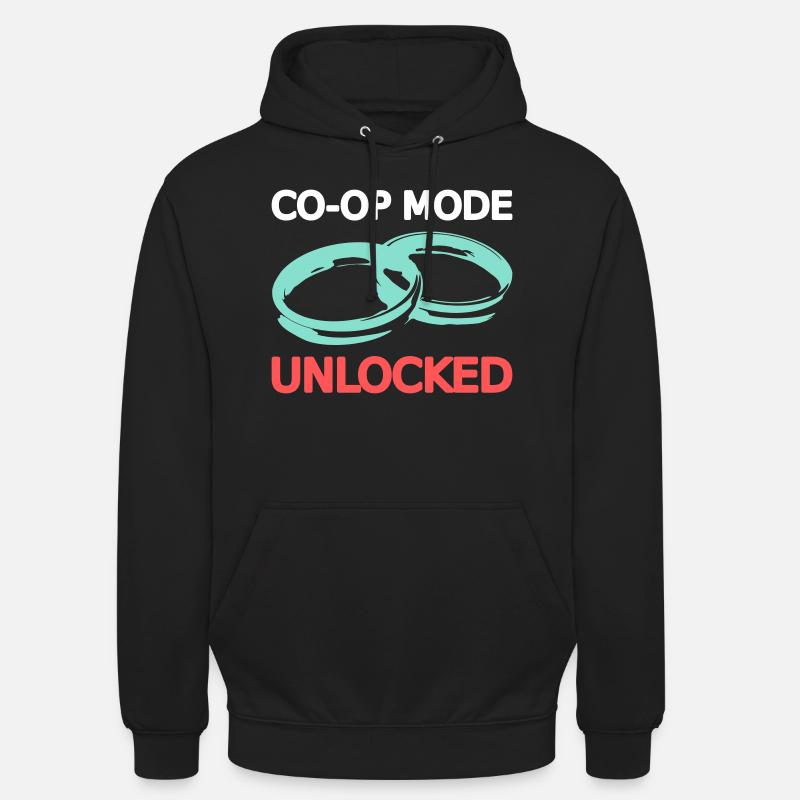 Ehe Hochzeit Ehefrau Ehemann Multiplayer Koop 1 Unisex Hoodie