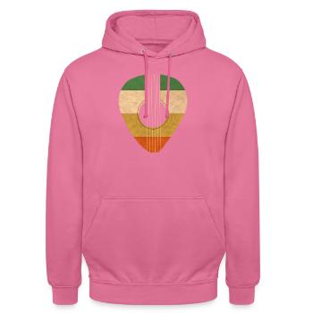 Guitar Plectron - Unisex Hoodie - Pink - Vorne - Alina (178cm) & Michal (187cm)