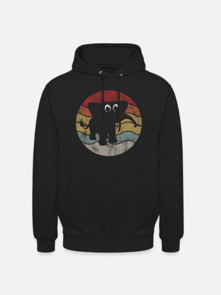 Eléphant éléphant pour enfants - Sweat-shirt à capuche unisexe - noir