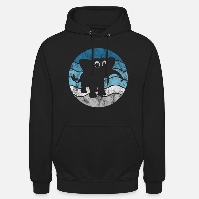 Éléphant Éléphant pour enfants - Sweat-shirt à capuche unisexe - noir