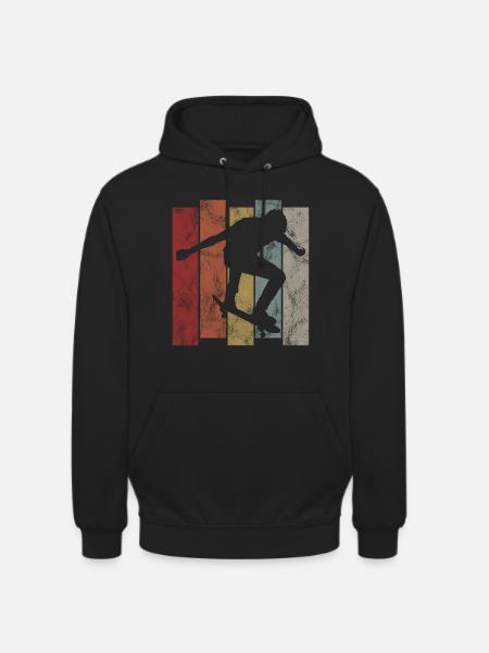 Skateboarder Skateboard Skater Skate Skateing - Unisex Hoodie - black