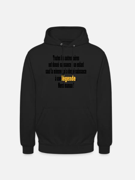 naissance d'une légende - Sweat-shirt à capuche unisexe - noir