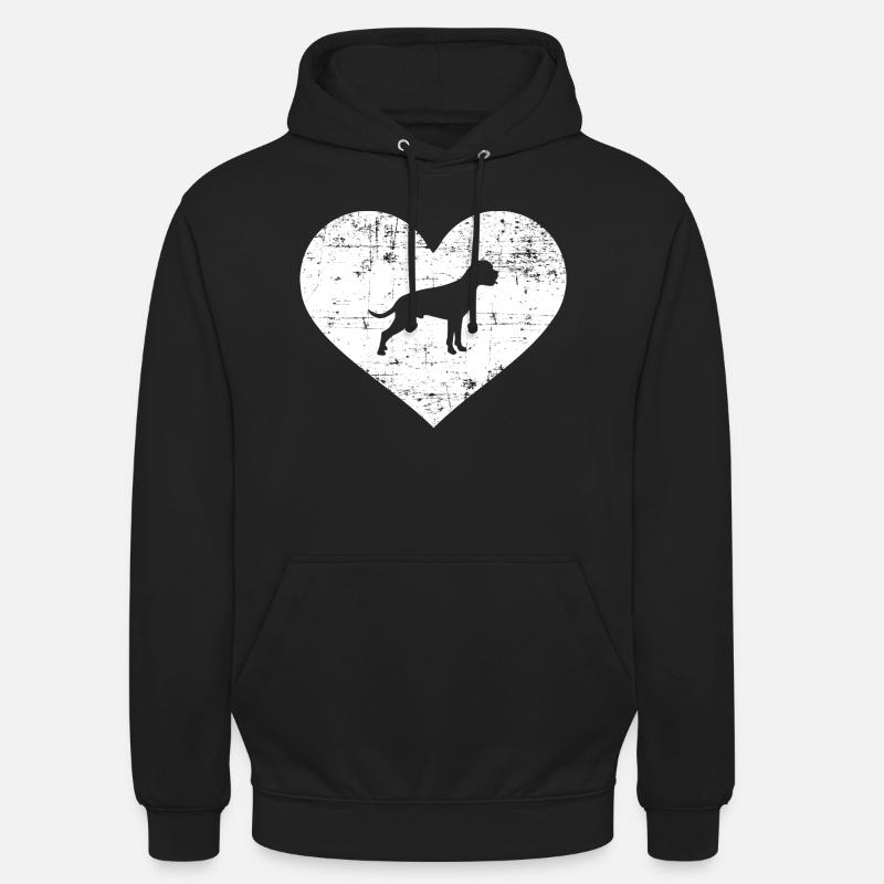 Boxer - Sweat-shirt à capuche unisexe - noir