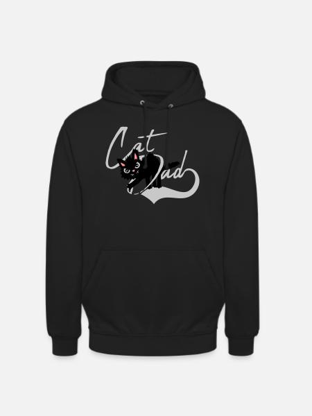 Cat Dad cool Design - Unisex Hoodie - black