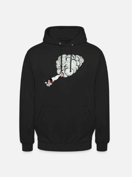 stoned cloud - bekiffte Wolke - Unisex Hoodie - Schwarz