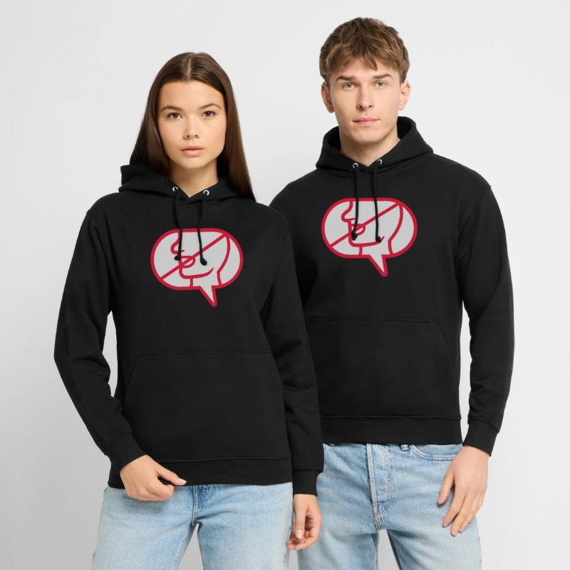 Do not communicate icon speech bubble Unisex Hoodie