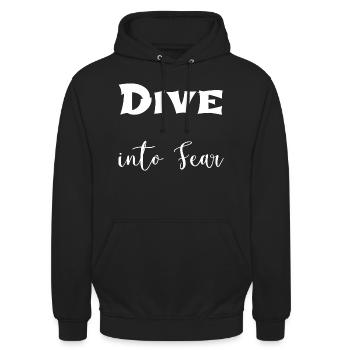 cultivating courage gift courage - Unisex Hoodie - Schwarz - Vorne - Alina (178cm) & Michal (187cm)