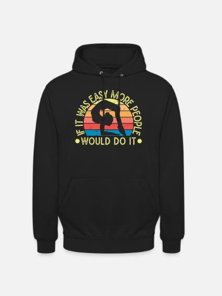 Se è facile la gente lo farebbe Artista circense - Felpa con cappuccio unisex - nero