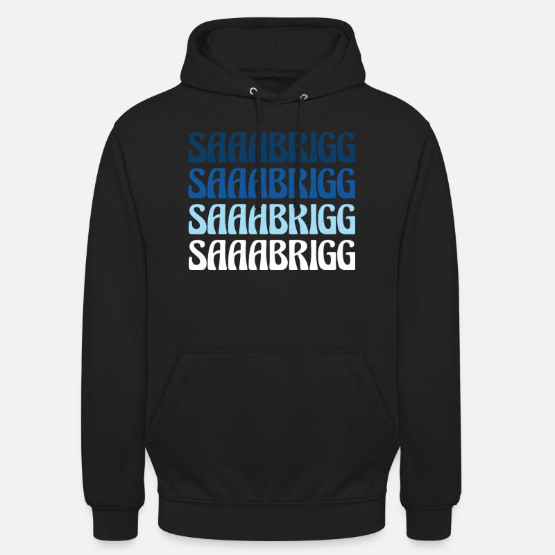 Saaabrigg Saarbrücken Dialecte Cadeau - Sweat-shirt à capuche unisexe - noir