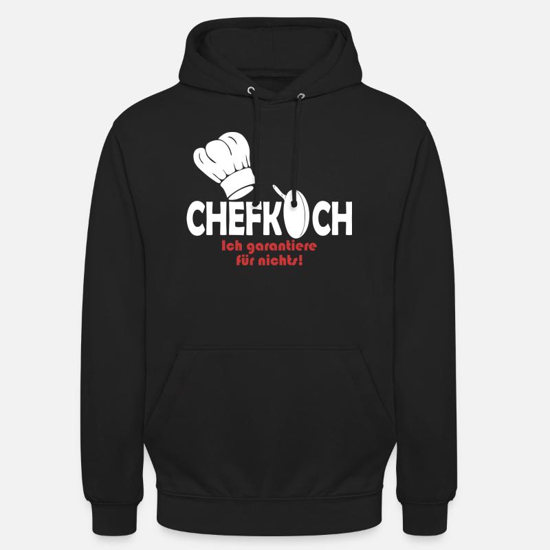 Chef - Sweat-shirt à capuche unisexe - noir