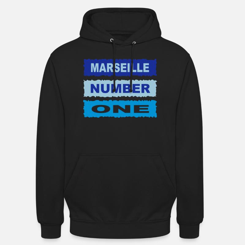 Marseille - Unisex Hoodie - Schwarz