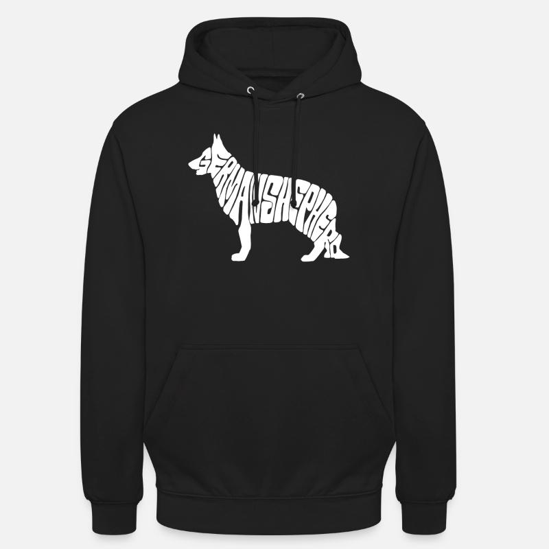 german shepherd - Unisex Hoodie - black