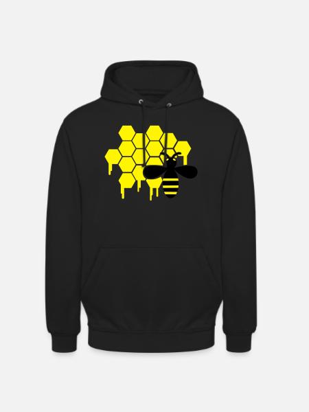 honey_wespe_01 - Sweat-shirt à capuche unisexe - noir