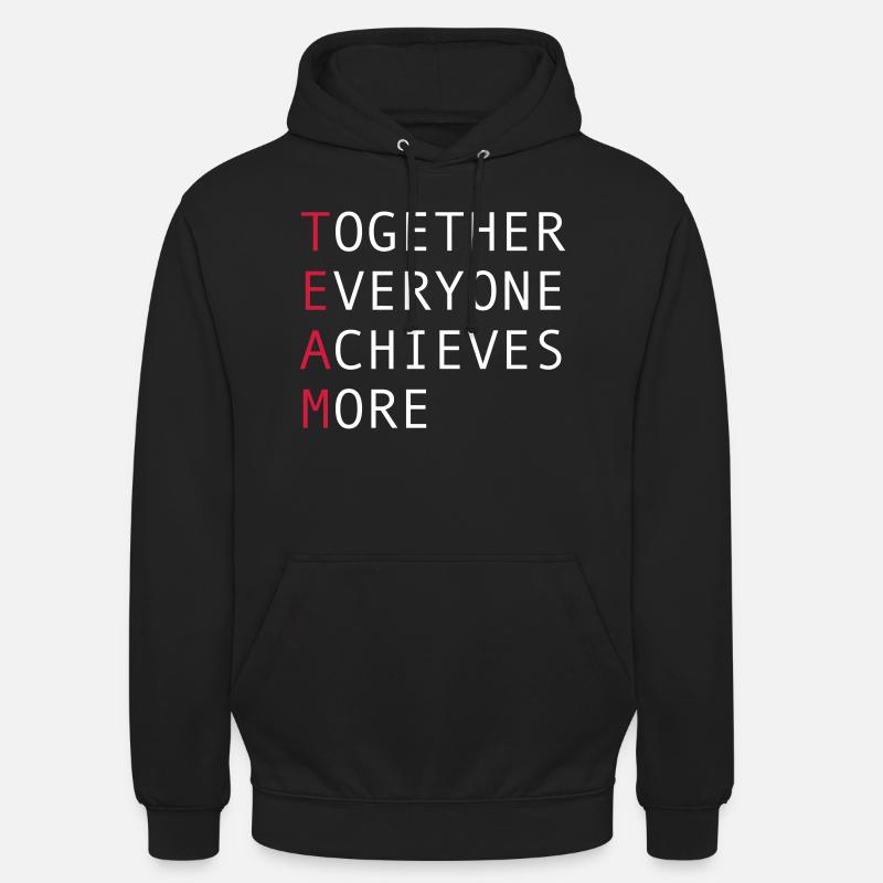équipe - Sweat-shirt à capuche unisexe - noir