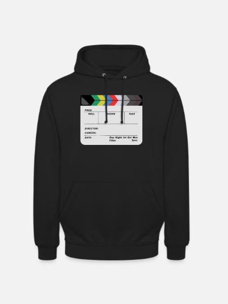 Clapperboard design blank - Unisex Hoodie - black