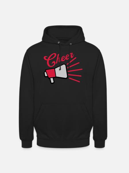 Cheer Megaphone speak symbol - Unisex Hoodie - black