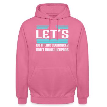 Green Peace for Paris birthday present idea - Unisex Hoodie - pink - Front - Alina (178cm) & Michal (187cm)