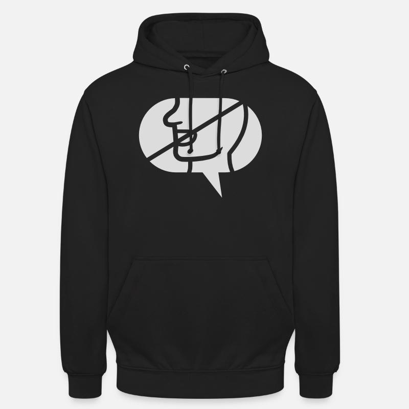 Forbidden Communicate Icon Speech Bubble Unisex Hoodie