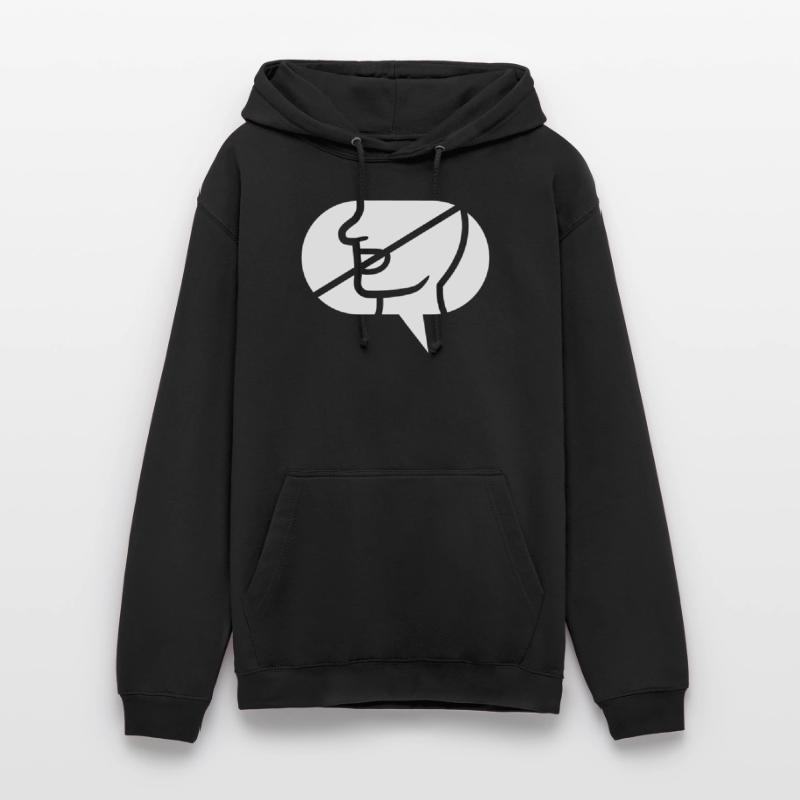 Forbidden Communicate Icon Speech Bubble Unisex Hoodie