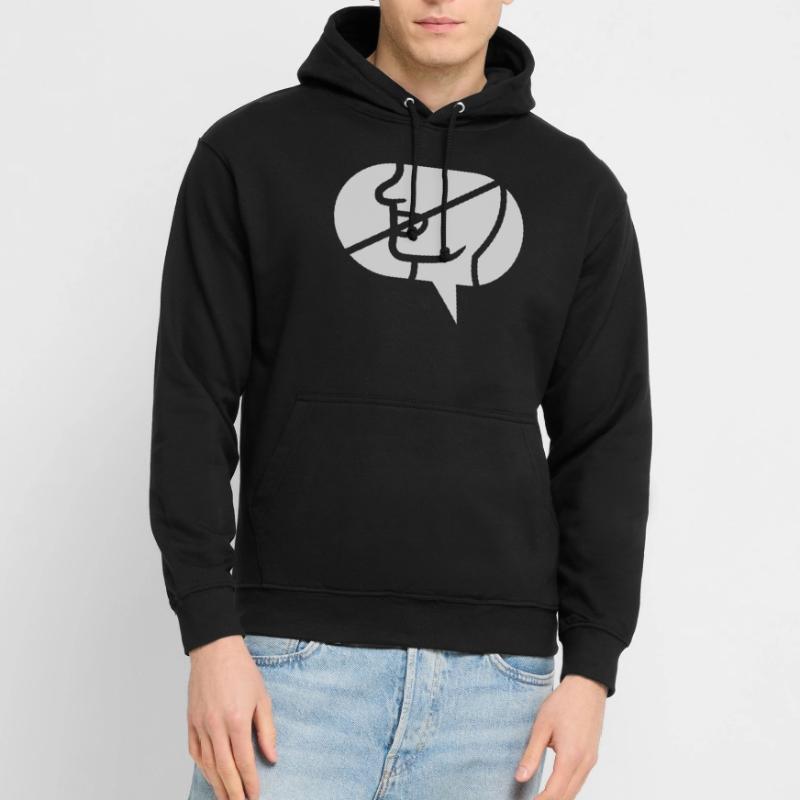 Forbidden Communicate Icon Speech Bubble Unisex Hoodie