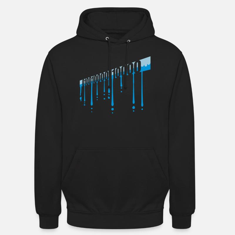 Binary Code Program Language - Unisex Hoodie - black