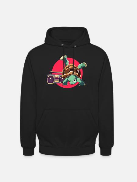 Breakdance Turtle Loco Animal Squad - Unisex Hoodie - black