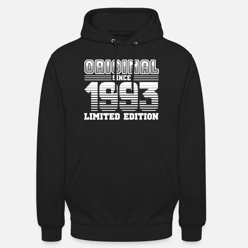 1993 - Sweat-shirt à capuche unisexe - noir