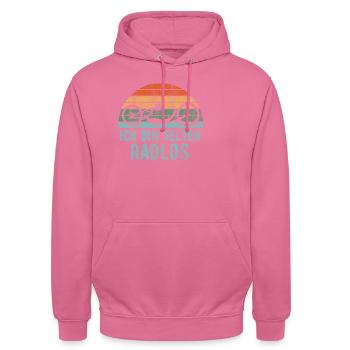 Handbike selten radlos - Unisex Hoodie - Pink - Vorne - Alina (178cm) & Michal (187cm)