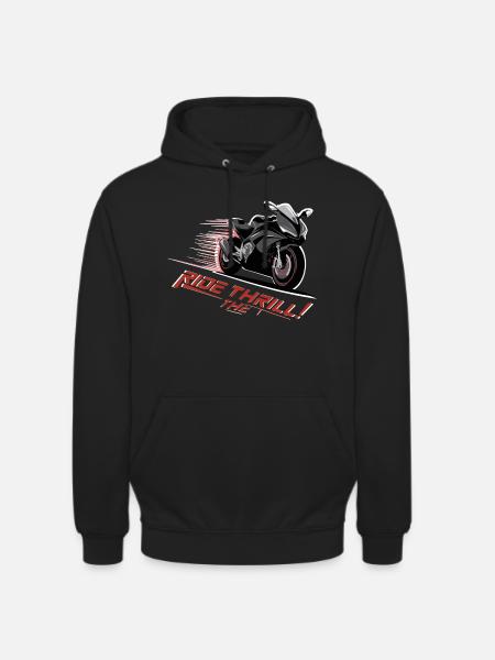 RIDE THE THRILL - Unisex Hoodie - black
