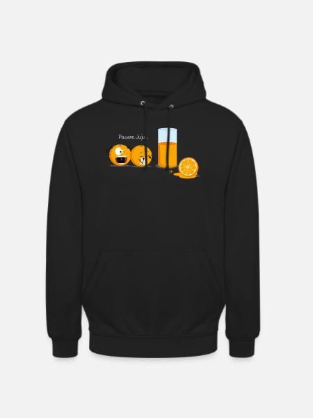 Pauvre Juju… - Sweat-shirt à capuche unisexe - noir