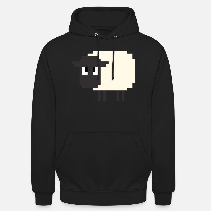 Mouton 8 bits - Sweat-shirt à capuche unisexe - noir