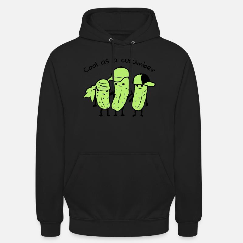 Froid comme un concombre - Sweat-shirt à capuche unisexe - noir