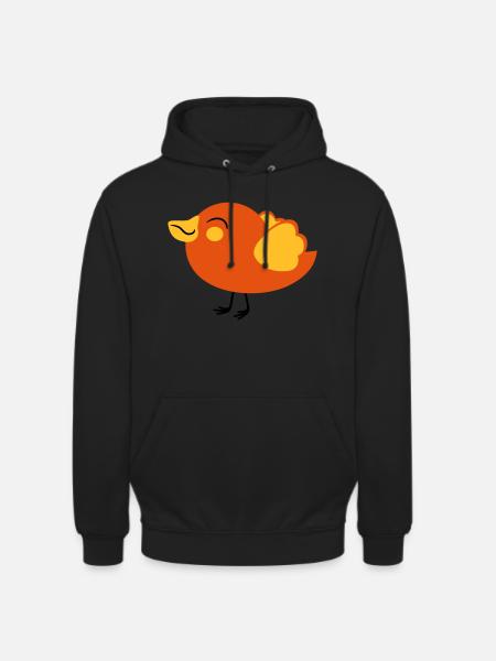 small nice voegelchen spatz - Unisex Hoodie - black