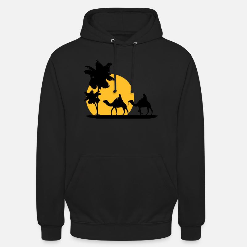 Camel - Kamel - Dromedar - Karawane - Unisex Hoodie - Schwarz