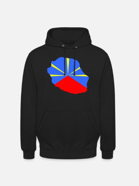 Reunion flag - Unisex Hoodie - black