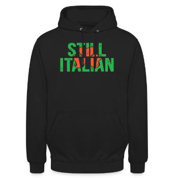 Still Italian - Unisex Hoodie - Schwarz - Vorne - Alina (178cm) & Michal (187cm)