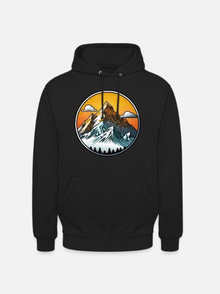 Mountains - Unisex Hoodie - black