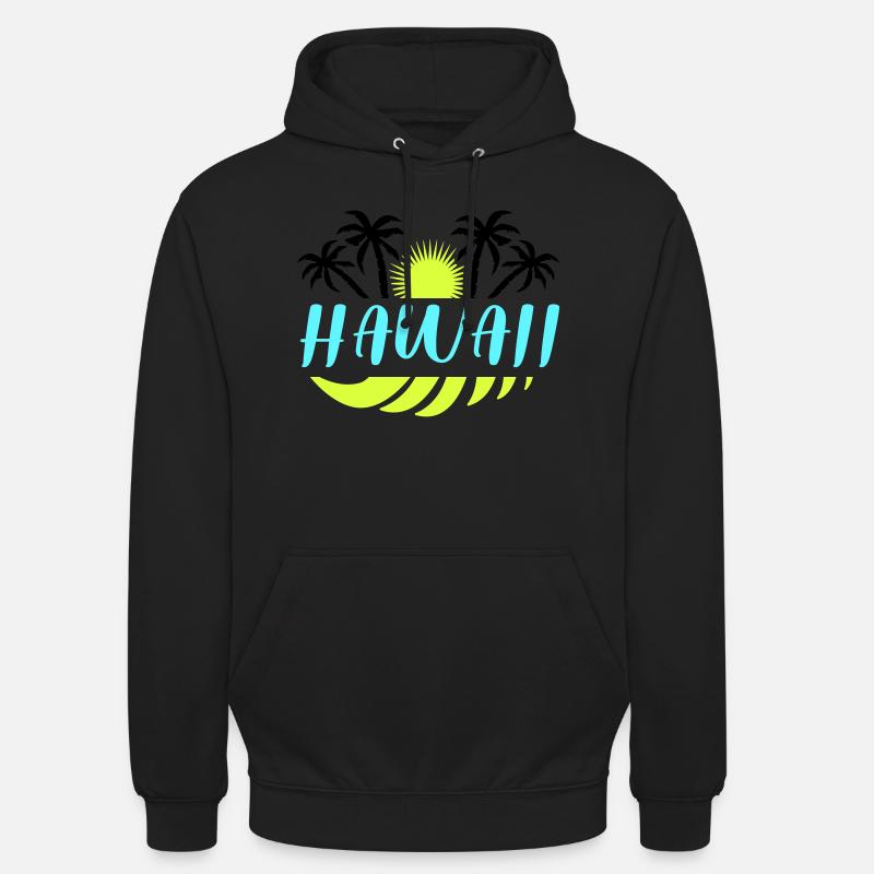Hawaï - Sweat-shirt à capuche unisexe - noir
