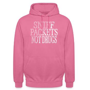 information security quote present awesome - Unisex Hoodie - pink - Front - Alina (178cm) & Michal (187cm)