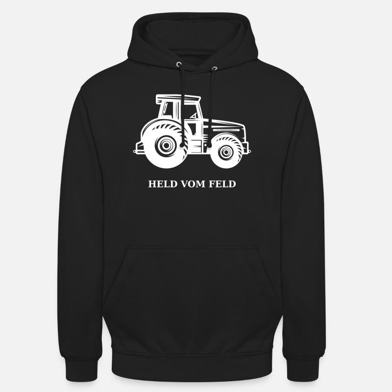 Traktor Held vom Feld - Unisex Hoodie - Schwarz