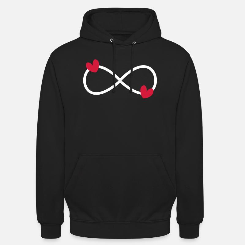 Amour de l'infini - Sweat-shirt à capuche unisexe - noir