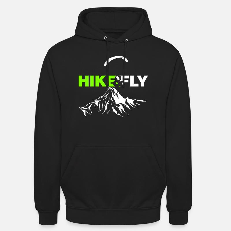 Hike Fly Vector - Sweat-shirt à capuche unisexe - noir