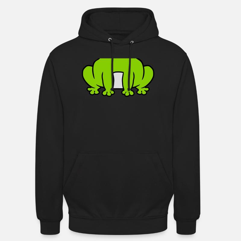 Costume petite grenouille assise - Sweat-shirt à capuche unisexe - noir