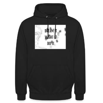 Do it - Unisex Hoodie - Schwarz - Vorne - Alina (178cm) & Michal (187cm)