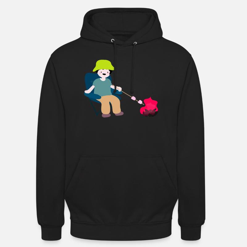 Camping5 - Sweat-shirt à capuche unisexe - noir