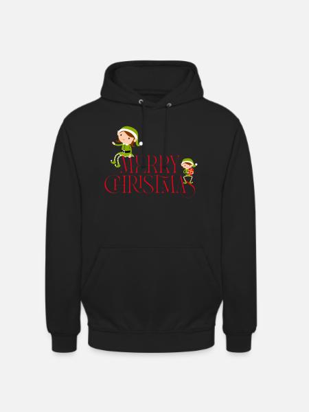 Merry Christmas - Christmas Elves - Unisex Hoodie - black