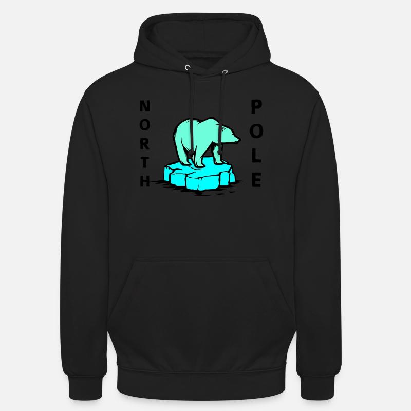 eisbär north pole - Unisex Hoodie - Schwarz