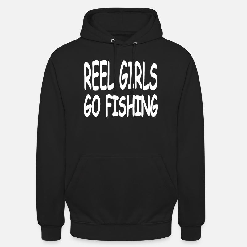 Pêche - Sweat-shirt à capuche unisexe - noir
