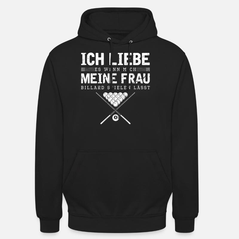 Pool Billard - Unisex Hoodie - Schwarz